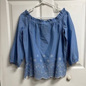 Ann Taylor Light Blue Blouse